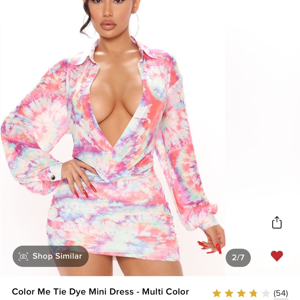 Color me Tie Dye mini dress